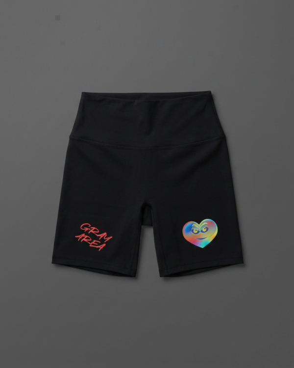 Gray Area Biker Shorts